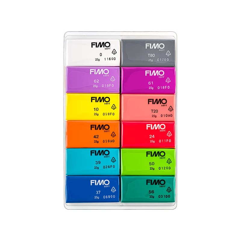 FIMO Soft Color Pack set pečena glina, 12x25 g - Brilliant Colours