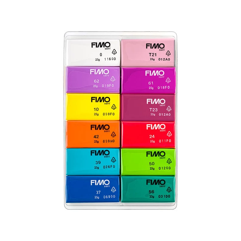 FIMO Soft Color Pack set pečena glina, 12x25 g - Brilliant Colours