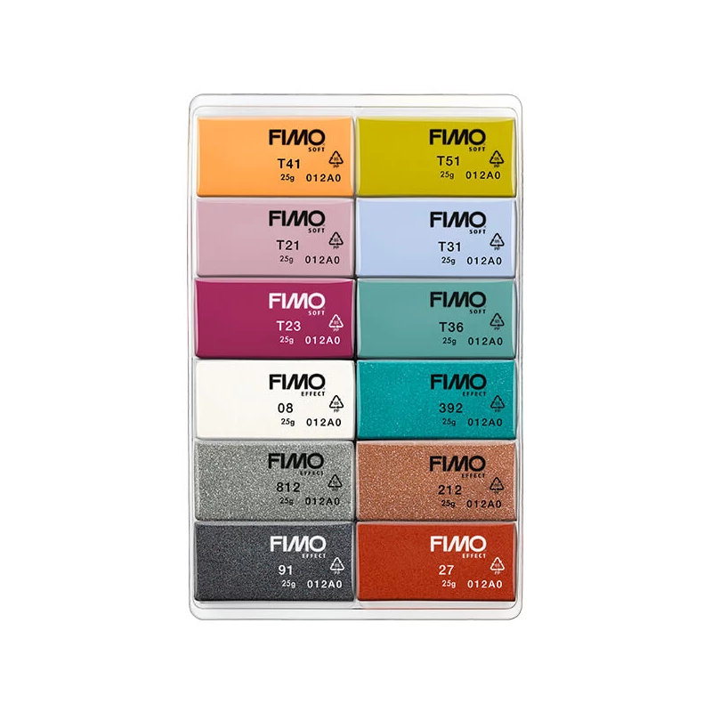FIMO Soft Color Pack set pečena glina, 12x25 g - Fashion Colours