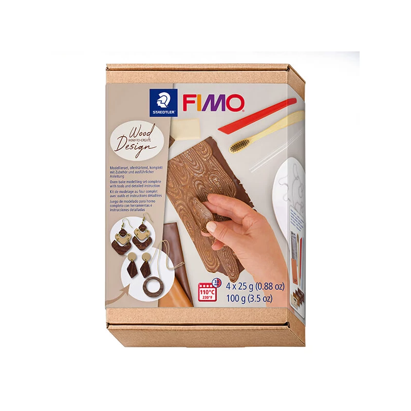 Fimo Soft set pečena glina, 4x25 g - Fa dizajn, drvo dizajn