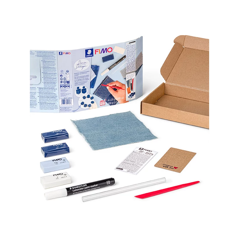 Fimo Soft set pečena glina, 4x25 g - Dizajn traperica, dizajn trapera