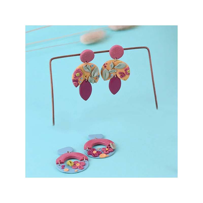 Fimo Soft set pečena glina, 4x25 g - Sheet design, Slab Design