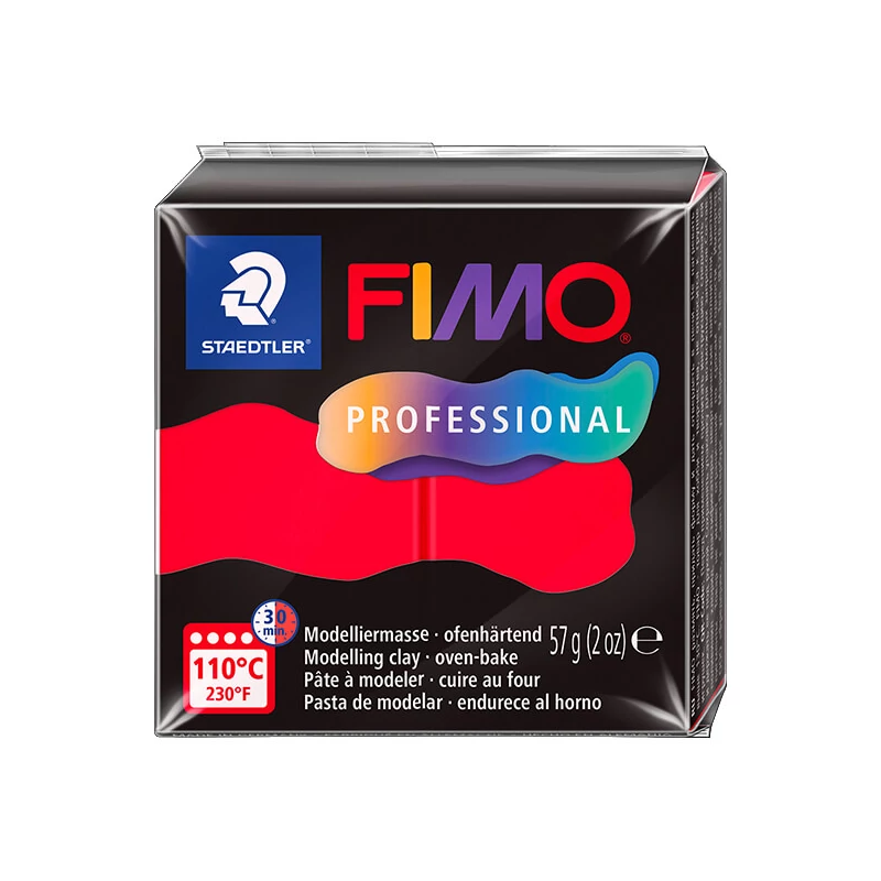 FIMO Professional pečena glina, 57 g - crveni, red (8040-200)