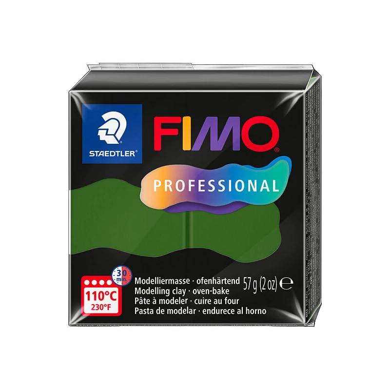 FIMO Professional pečena glina, 57 g - lisnato zeleni, leaf green (8040-57)