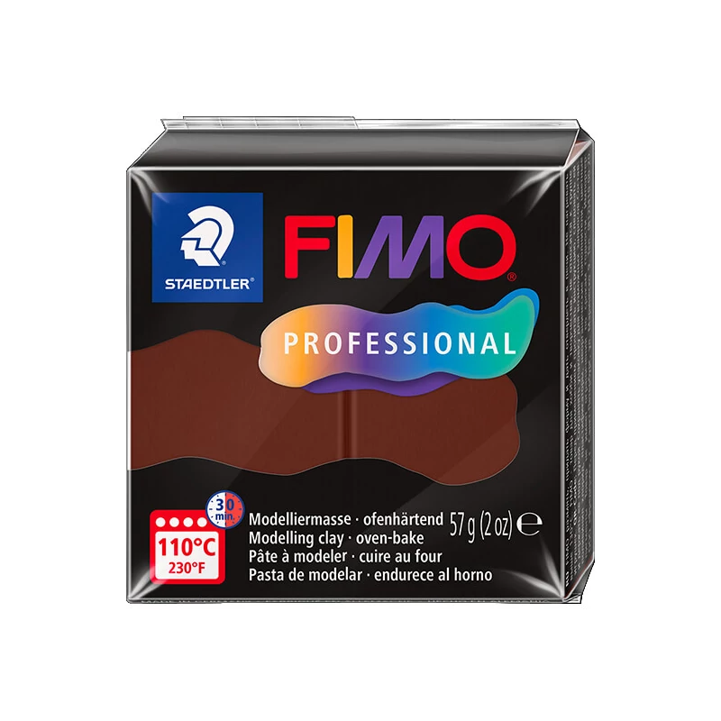 FIMO Professional pečena glina, 57 g - čokolada, chocolate (8040-77)