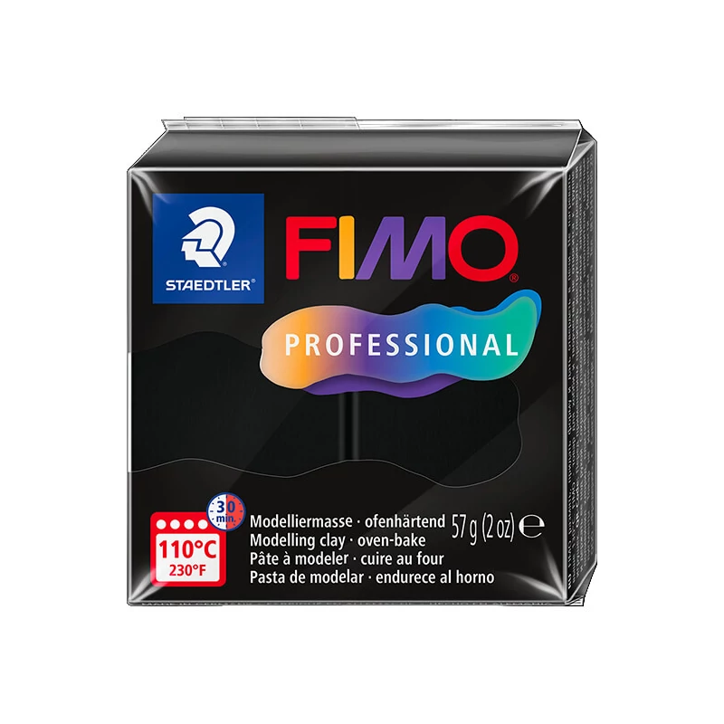 FIMO Professional pečena glina, 57 g - crni, black (8040-9)