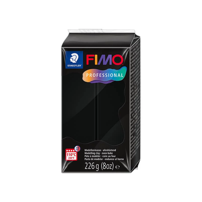 FIMO Professional pečena glina, 226 g – crna (8042-9)