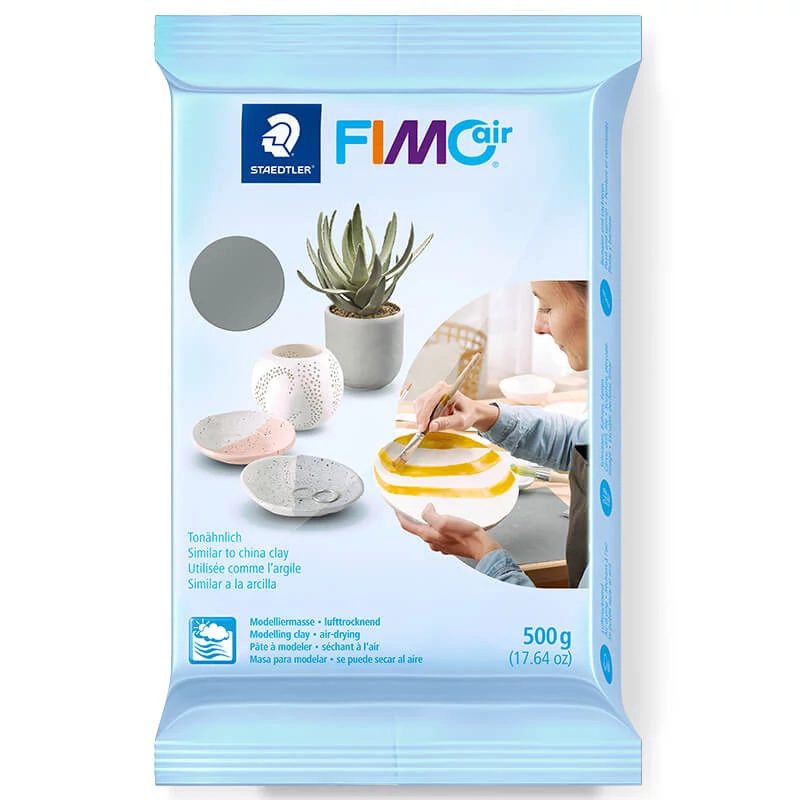 FIMO Air Basic glina za sušenje na zraku 500 g - sivi (8100-80)