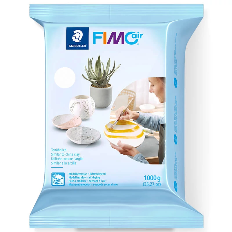 FIMO Air Basic glina za sušenje na zraku 1000 g - bijeli (8101-0)