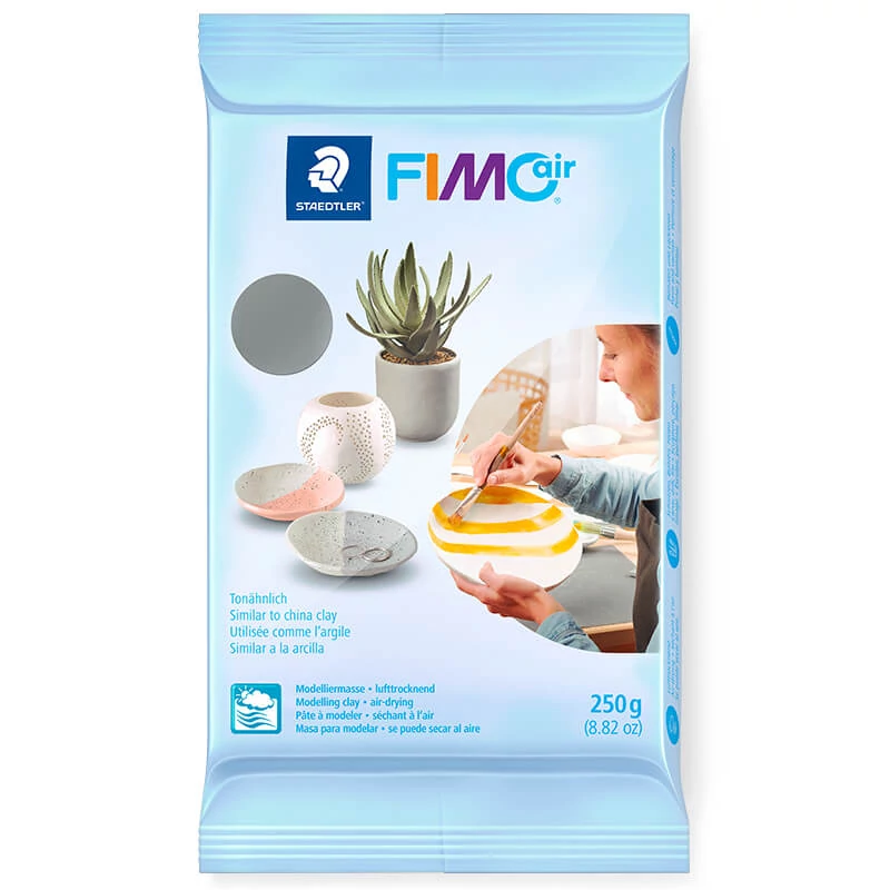 FIMO Air Basic glina za sušenje na zraku 250 g - sivi (8103-80)