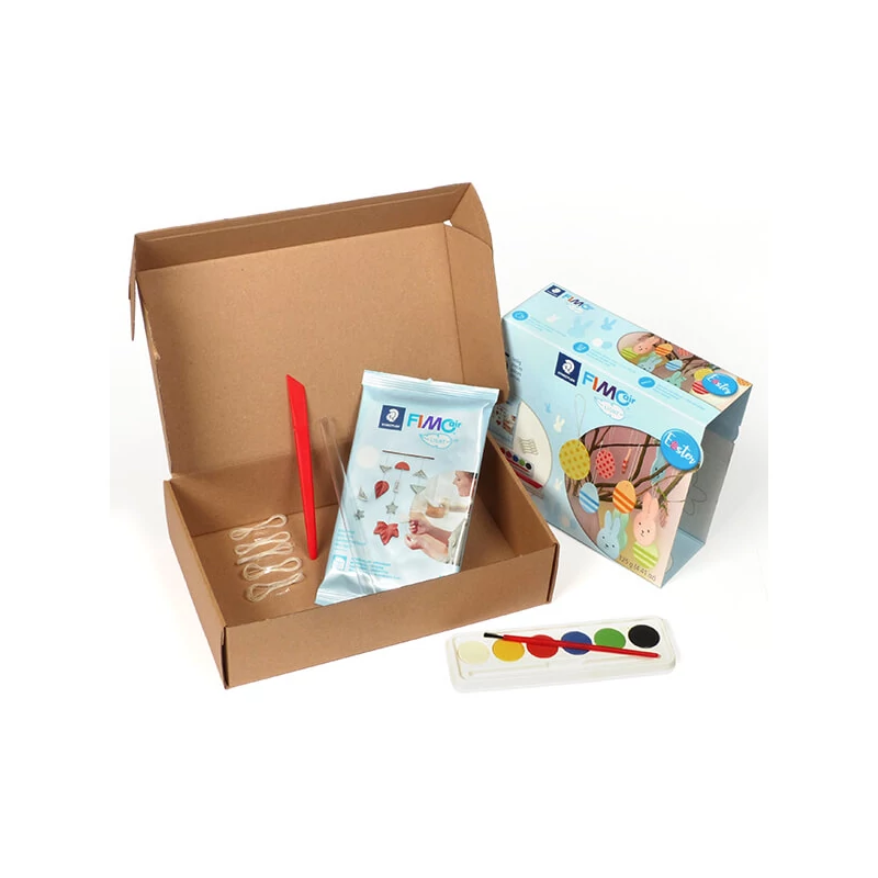 FIMO Air Light Easter Set, uskrsni set gline, 125 g s dodacima
