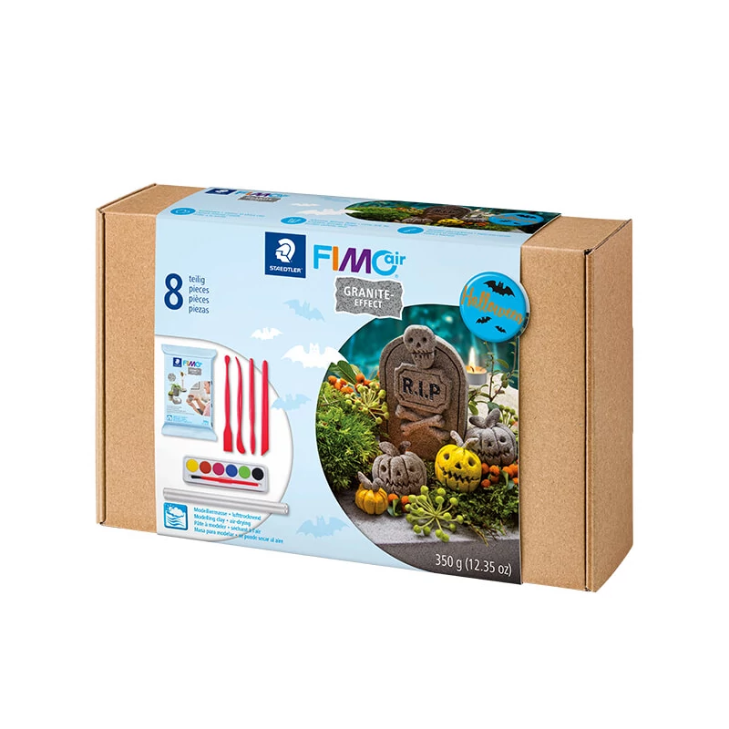 FIMO Air Gránit Effect Halloween Set, komplet za modeliranje, 350 g s dodacima