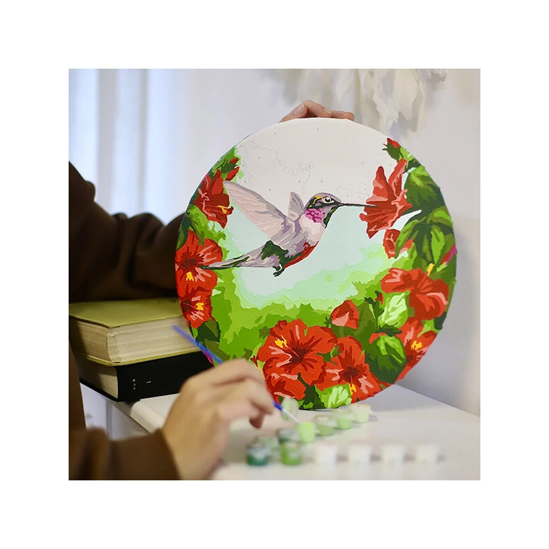 Set za bojanje s brojevima, na rastegnutom platnu, 30 cm - Buđenje proljeća