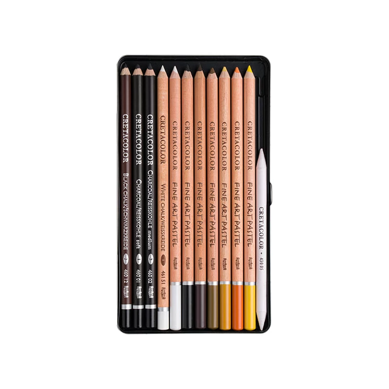 Cretacolor Eagle Set komplet za crtanje, 12-dijelni, u metalnoj kutiji