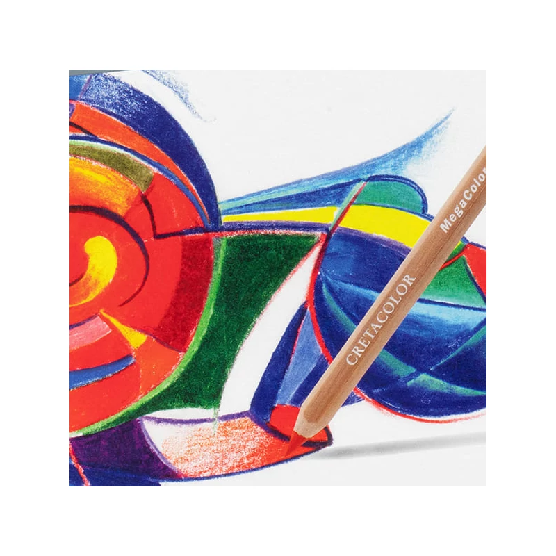 Cretacolor Pencil Wrap Set rajzkészlet feltekerhető vászon tartóban - MegaColor, 28 db-os