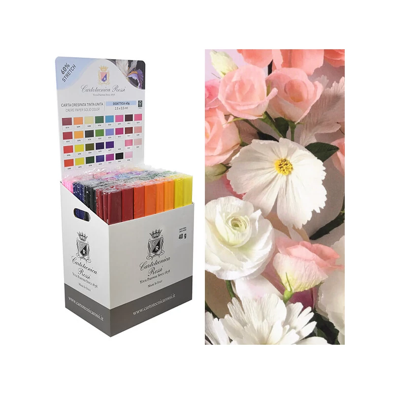 Krep papir, Educational, 40 g, 50x250 cm - 330 white