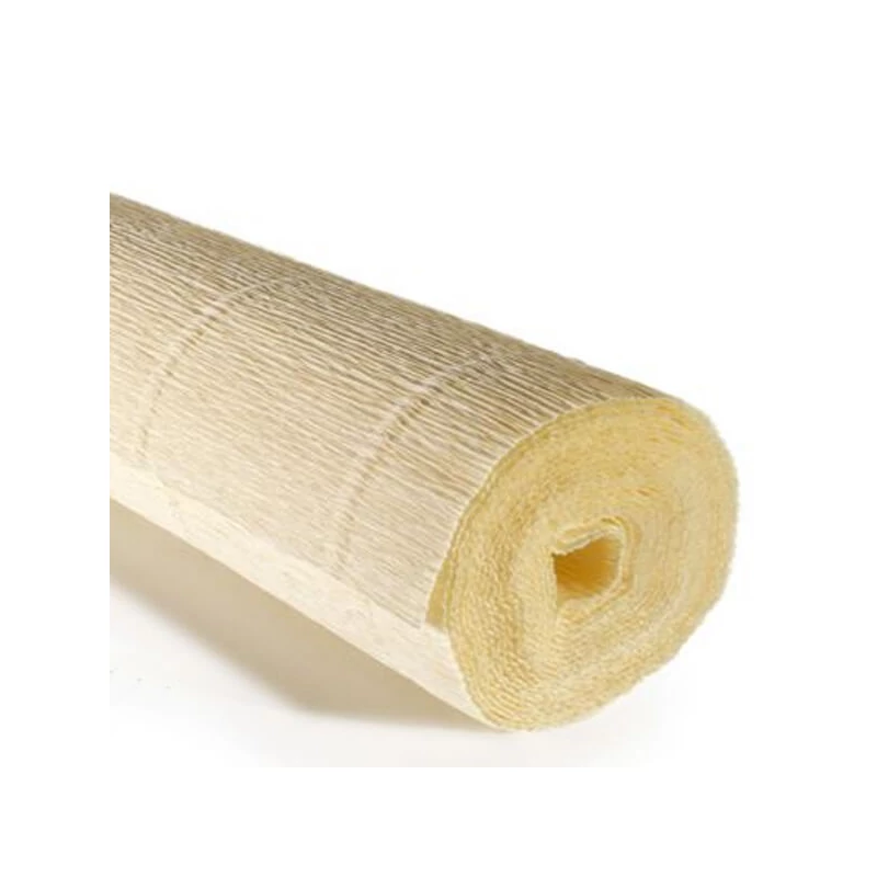 Cvjetni krep papir, 180 g, 50x250 cm - 17A1 svijetlo krem