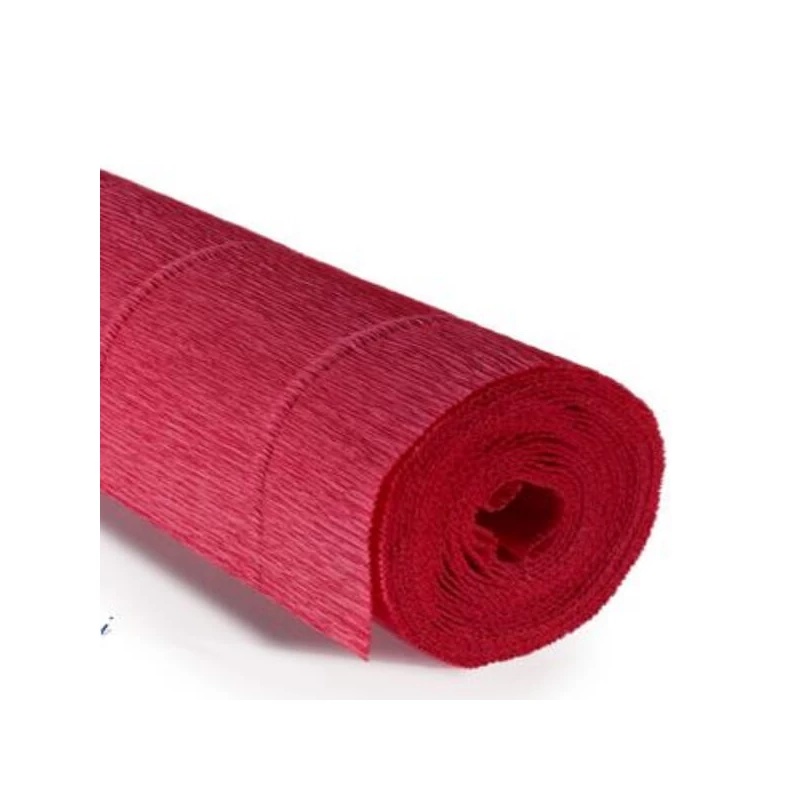 Cvjetni krep papir, 180 g, 50x250 cm - 17A6 tamni losos