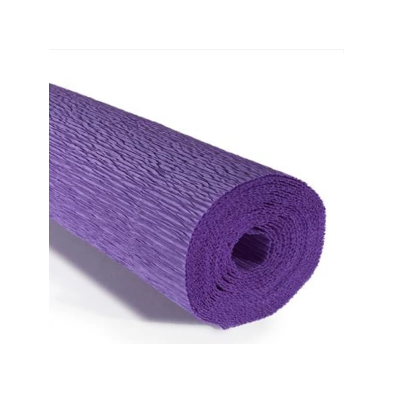 Cvjetni krep papir, 180 g, 50x250 cm - 17E/2 viola