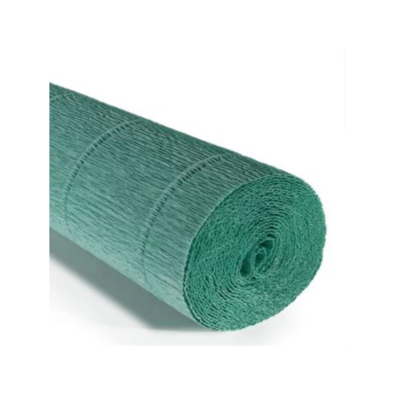 Cvjetni krep papir, 180 g, 50x250 cm - 17E/4 tirkiz