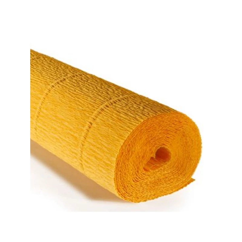 Cvjetni krep papir, 180 g, 50x250 cm - 17E/5 sunčano žuta
