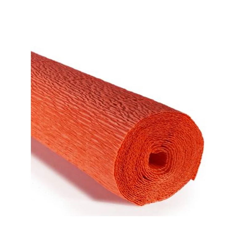 Cvjetni krep papir, 180 g, 50x250 cm - 17E/6 narančasta