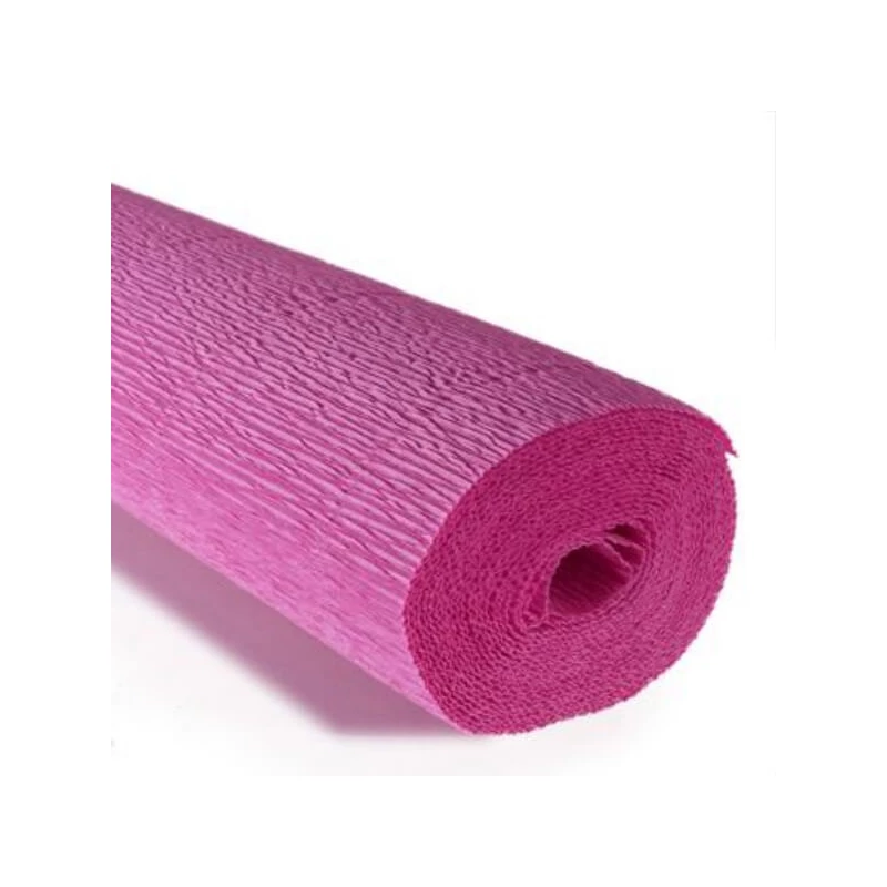 Cvjetni krep papir, 180 g, 50x250 cm - 550 tamno roza