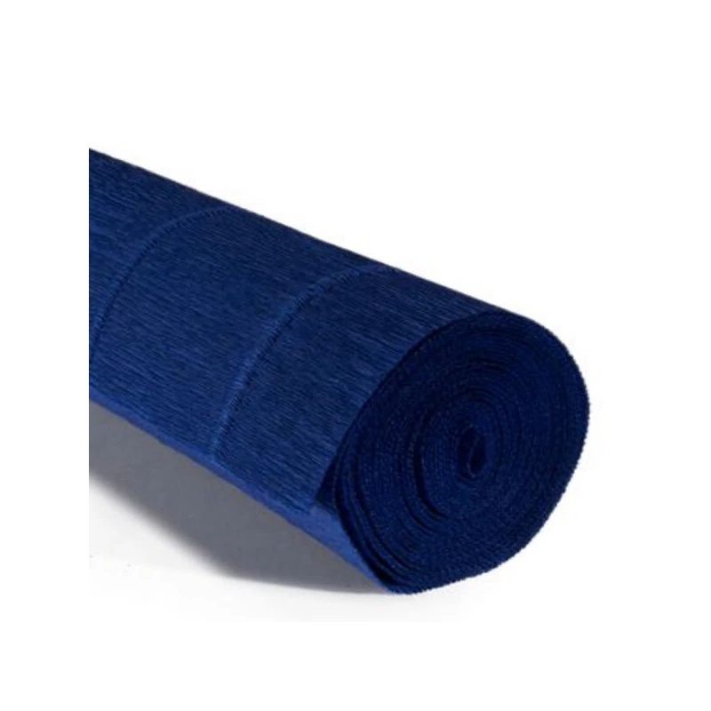 Cvjetni krep papir, 180 g, 50x250 cm - 555 ponoćno plava