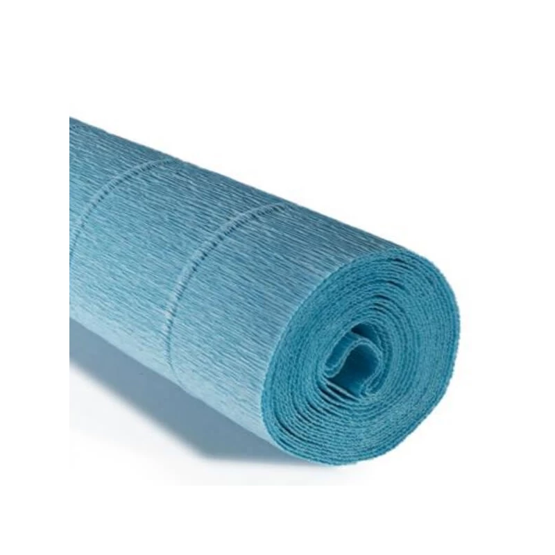 Cvjetni krep papir, 180 g, 50x250 cm - 556 azurno plava