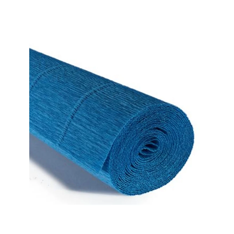 Cvjetni krep papir, 180 g, 50x250 cm - 557 tamno tirkizna