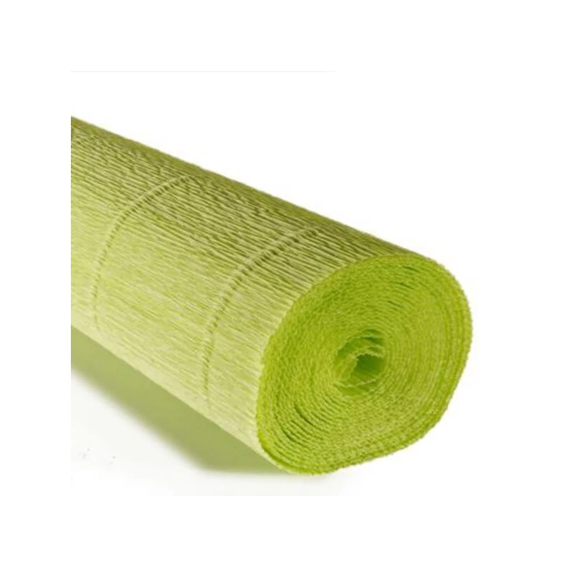 Cvjetni krep papir, 180 g, 50x250 cm - 558 žuto-zeleni