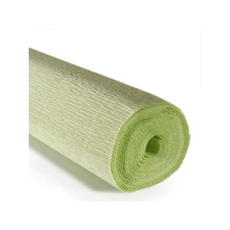 Cvjetni krep papir, 180 g, 50x250 cm - 566 blijedo žućkasto zelena