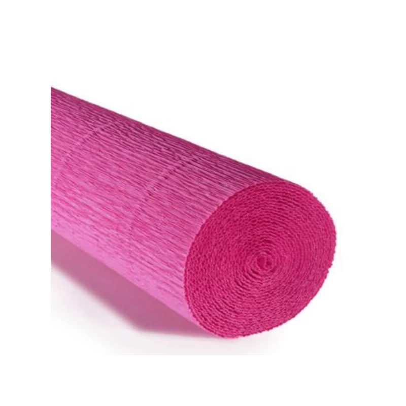 Cvjetni krep papir, 180 g, 50x250 cm - 570 fuksija