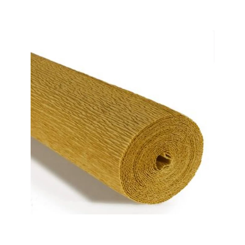 Cvjetni krep papir, 180 g, 50x250 cm - 579 senf žuta