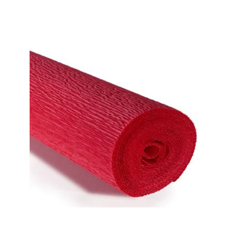 Cvjetni krep papir, 180 g, 50x250 cm - 580 crvena naranča
