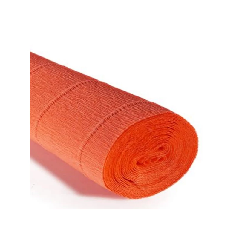 Cvjetni krep papir, 180 g, 50x250 cm - 581 fluo narančasta