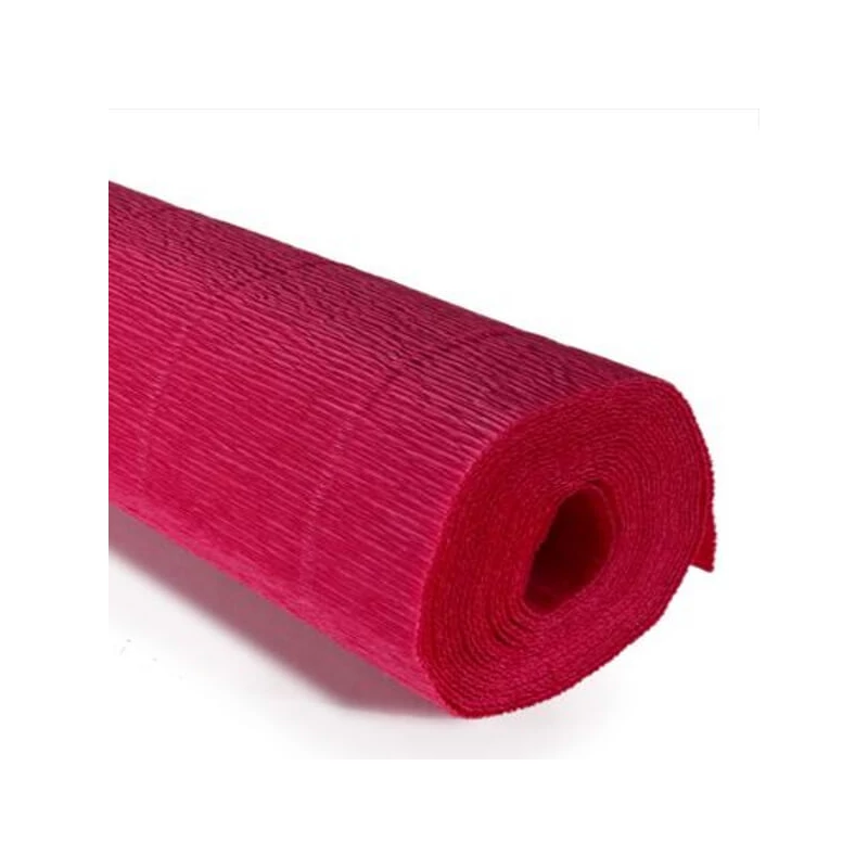 Cvjetni krep papir, 180 g, 50x250 cm - 582 svijetlo crvena