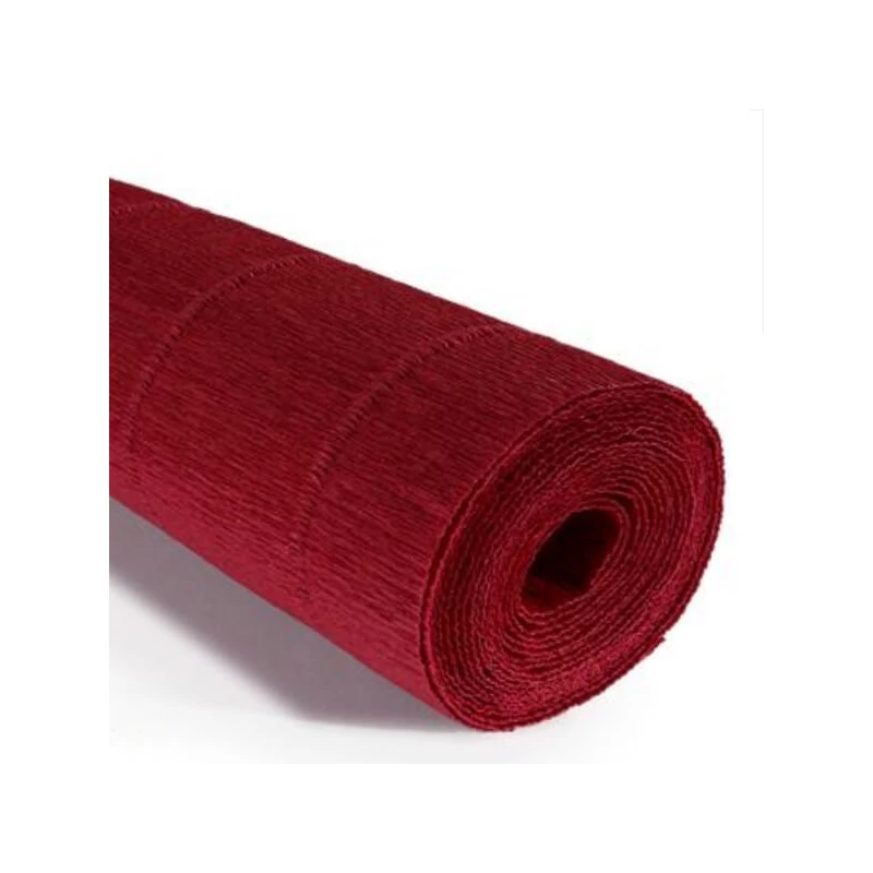 Cvjetni krep papir, 180 g, 50x250 cm - 583 vino crveno