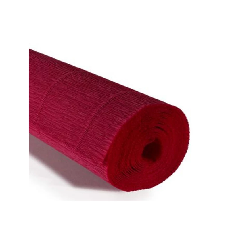 Cvjetni krep papir, 180 g, 50x250 cm - 586 karmin crvena
