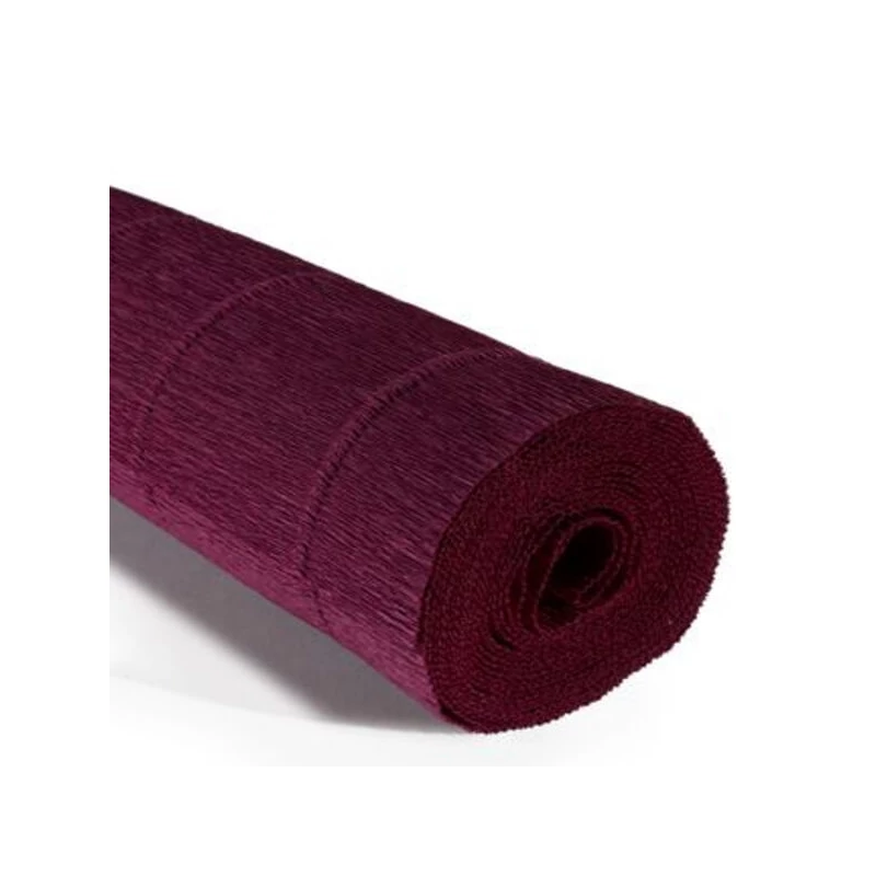Cvjetni krep papir, 180 g, 50x250 cm - 588 bordo