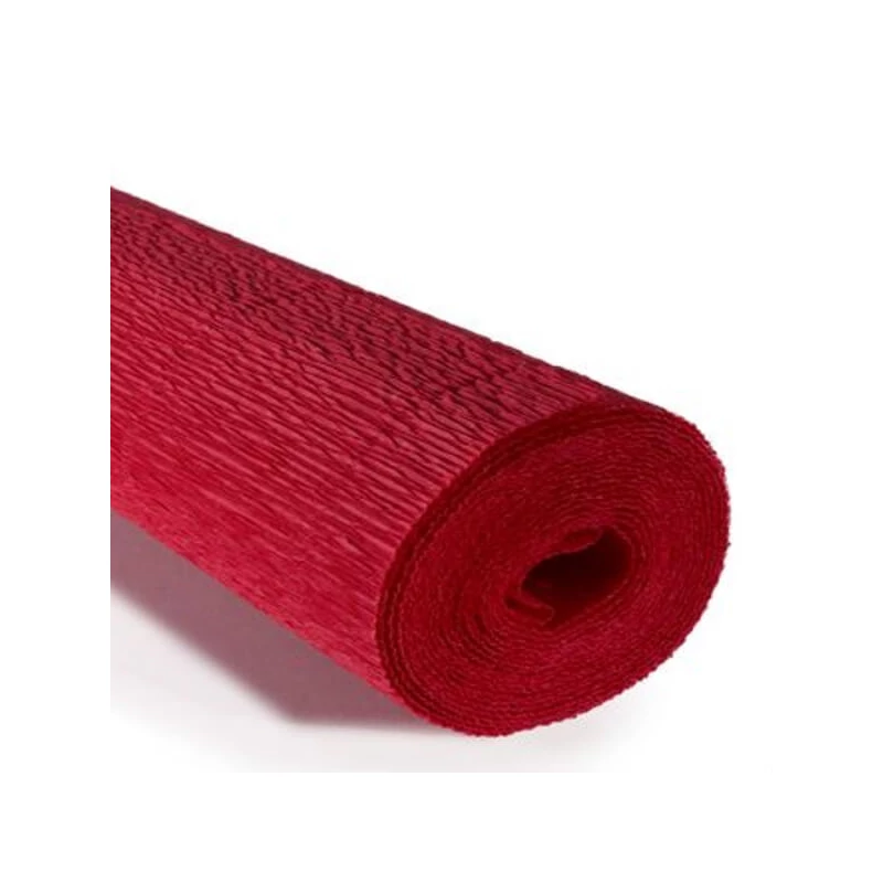Cvjetni krep papir, 180 g, 50x250 cm - 589 grimizno