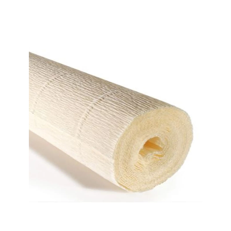 Cvjetni krep papir, 180 g, 50x250 cm - 603 prljavo bijeli