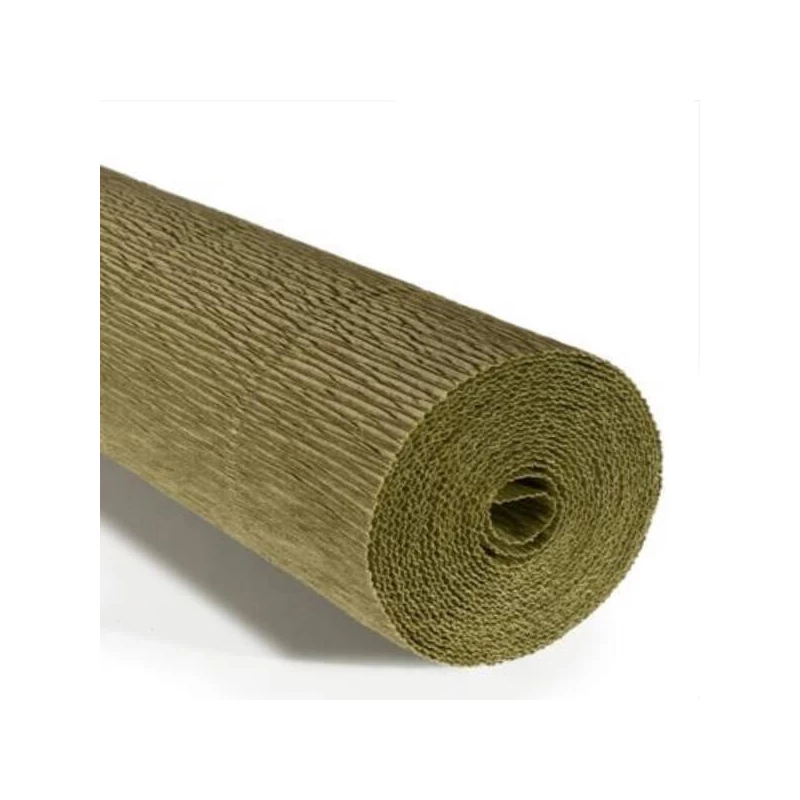 Krep papir za cvijeće, 180 g, 50x250 cm - 612 zelena podloga