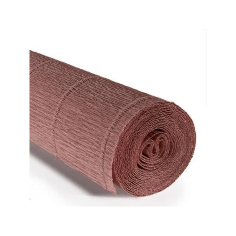 Cvjetni krep papir, 180 g, 50x250 cm - 613 smeđkasto starinsko roza