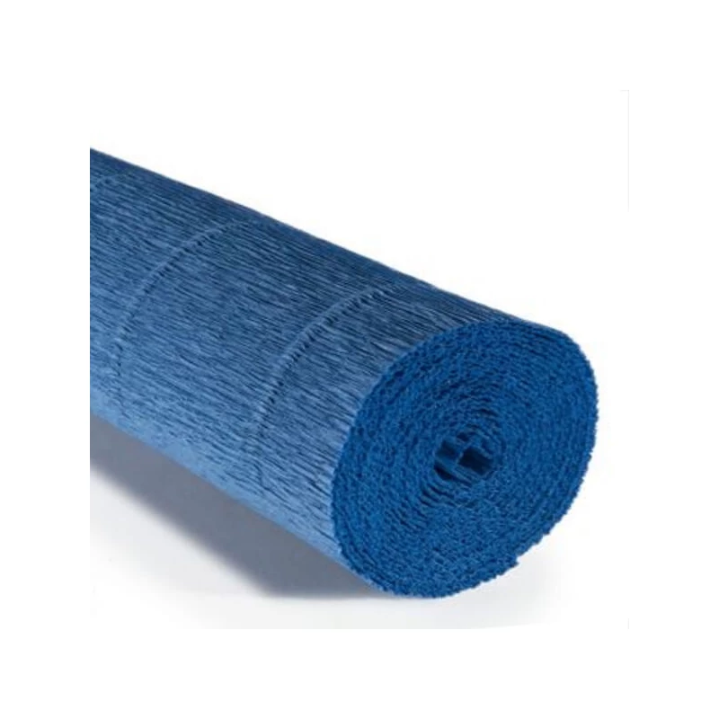 Krep papir za cvijeće, 180 g, 50x250 cm - 615 srednje plava