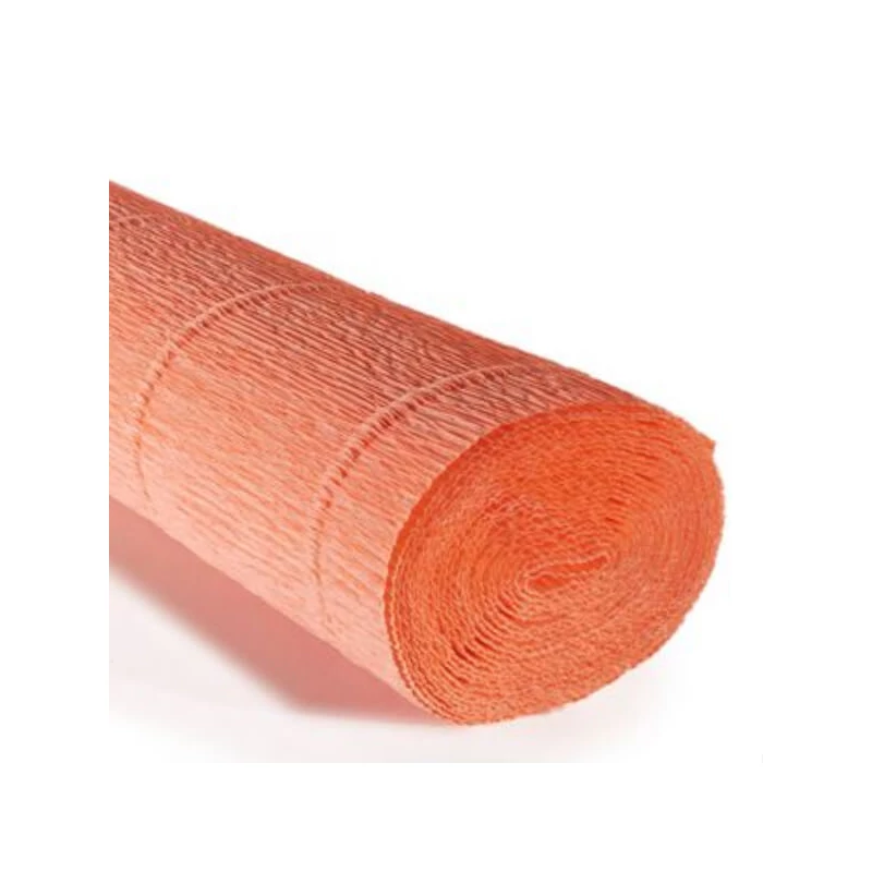 Cvjetni krep papir, 180 g, 50x250 cm - 617 koraljni