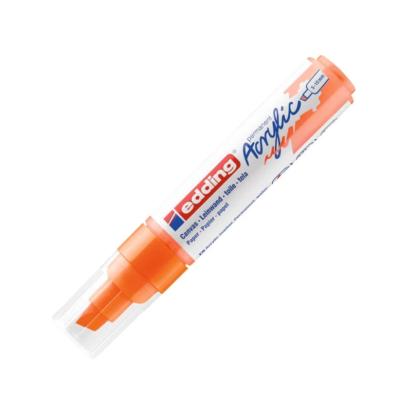 edding 5000 akrilni marker (flomaster), odrezani kraj, B (5-10 mm) - 066, neon orange