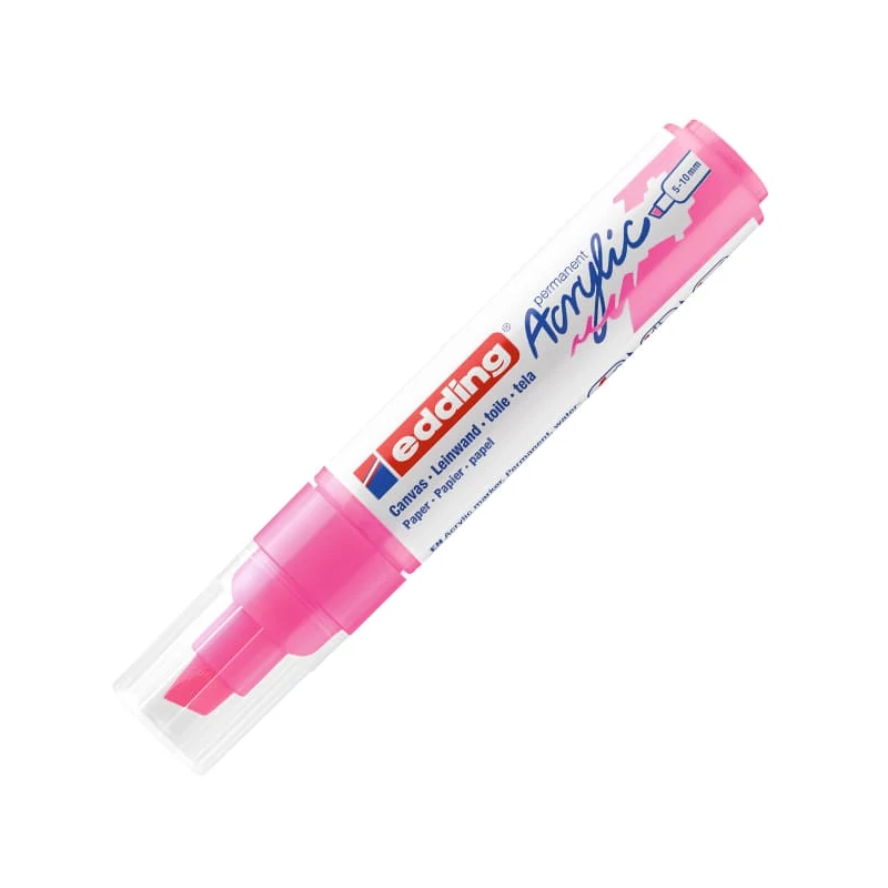 edding 5000 akrilni marker (flomaster), odrezani kraj, B (5-10 mm) - 069, neon pink