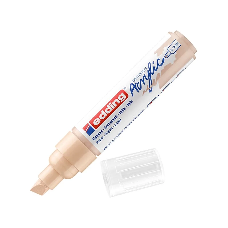 edding 5000 akrilni marker (flomaster), odrezani kraj, B (5-10 mm) - 255, warm beige