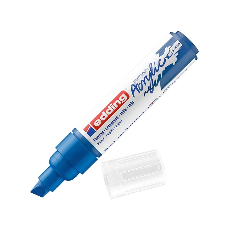 edding 5000 akrilni marker (flomaster), odrezani kraj, B (5-10 mm) - 903, gentian blue